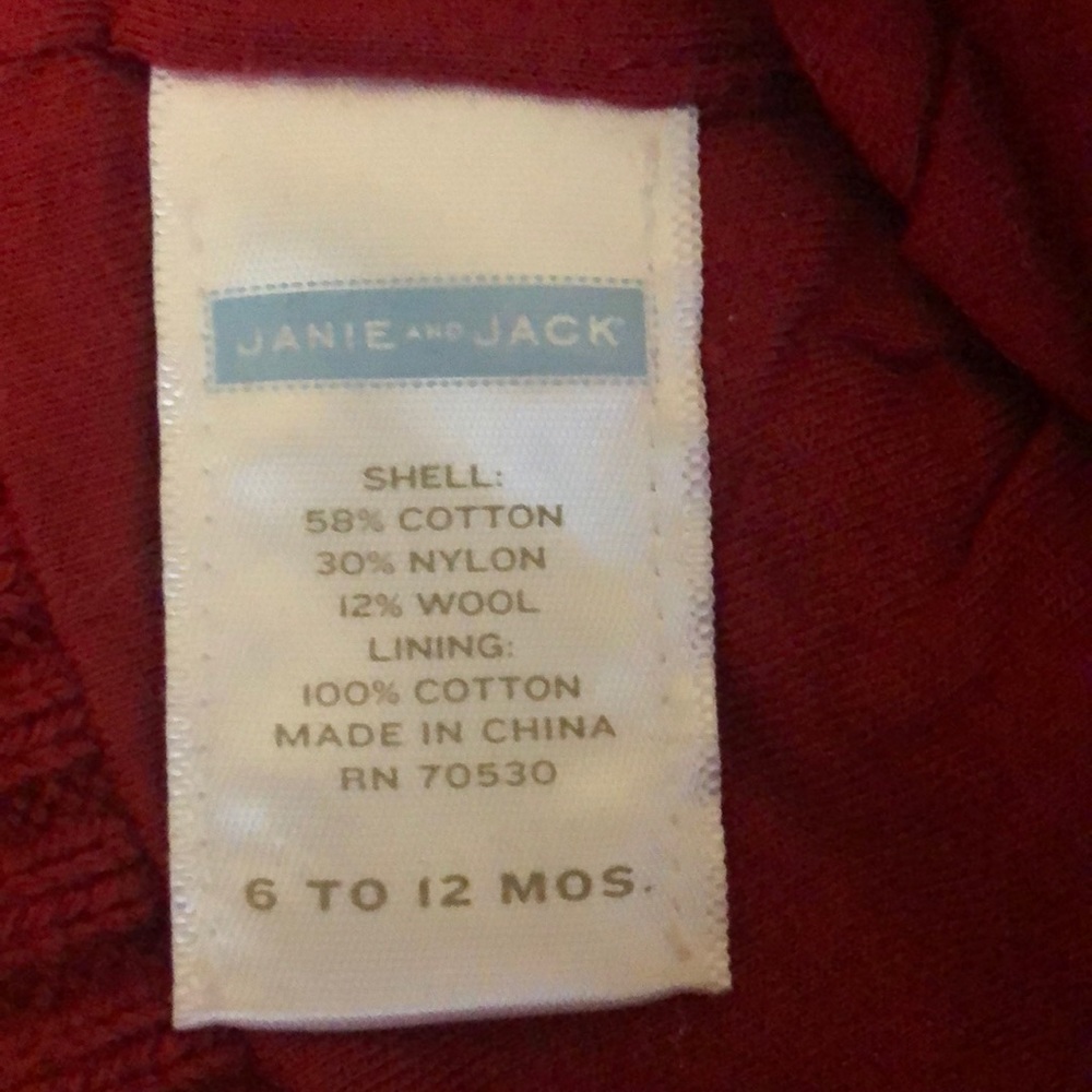 Janie and Jack zip up sweater and hat - Picture 7 of 8